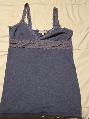 Poof Excellence Navy Lace-Trim Camisole